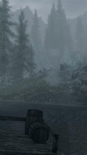 Skyrim Darkshade Entrance — Calm River Ambience 🌲