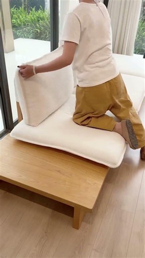🪑 天然木フレーム×クッション取り外し可能なローソファ#tiaro #sofabed #sofa #interior #tiarosmartfurniture