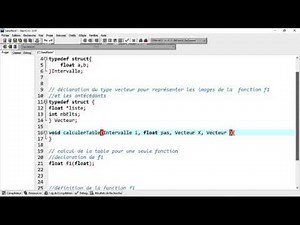 Langage C-Trace1/2, tracé de fonctions scalaires, Pointeurs de fonctions