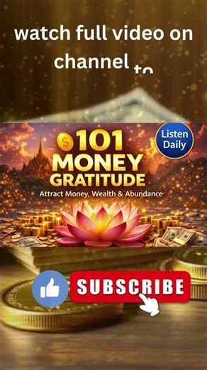 Money Magnet Affirmations /101 MONEY GRATITUDE #lawofattraction #gratitude #manifestation