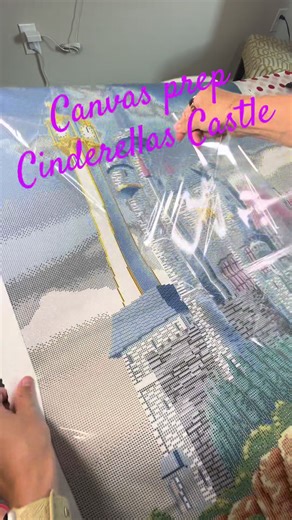 Diamond Painting Cinderella's Castle Preparation