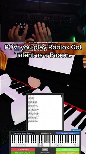 POV: Your A Bacon In Roblox Talent Show 😭