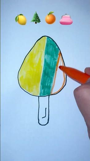 Colorful Ice Cream Drawing 🍭