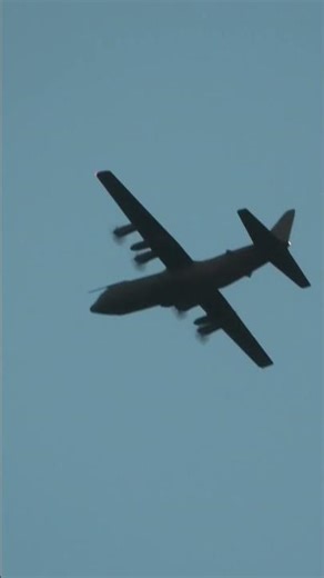 RAF Royal Air Force Lockheed C-130 Hercules flypast #shorts #royalairforce