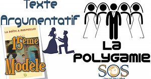 Production écrite sur la polygamie موضوع انشائي بالفرنسية حول تعدد الزوجات