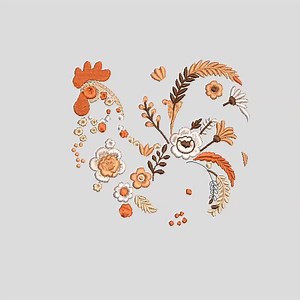 Funny Chicken Embroidery File, Floral Rooster Embroidery Design, Rooster Embroidery Pattern, Farmhouse Decor, Animal Embroidery, DST PES - Etsy
