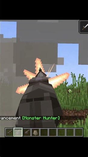 Giant skull monster is chasing me #minecraft #mcshorts #gaming #mobs #mods