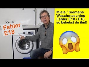 Waschmaschine Fehler E18 beheben | Siemens & Miele Abpump-Problem schnell lösen