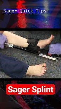 Sager Traction Splint Tips for EMTs and Paramedics | #emtb #paramedic #firstaid