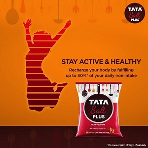 28K views · 293 reactions | Did you ever wonder how important iron is in our body? It helps carry oxygen in the body, produces energy, and hence keeps you active all day long. Now, with Tata Salt Plus you can fulfil up to 50% of your daily iron requirement. | Tata Salt - Desh Ki Sehat, Desh Ka Namak | Facebook
