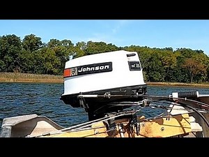 1971? Johnson 20hp Electric Start Outboard Motor Lake Test