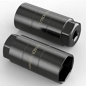 2PCS Oil Pressure Sensor Switch Socket 3/8" Drive or 1-1/8" hex for 1" and 1-1/16" Switches, Accepts Oil Pressure Units Up to 2-5/8" Long, Deep 2-7/16" (Black)