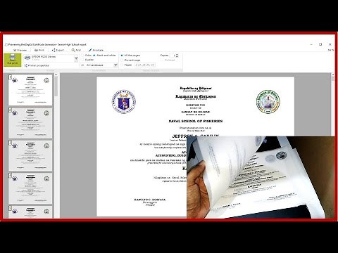 HOW TO PRINT DIPLOMA using DepEd CERTIFICATE GENERATOR