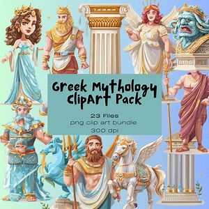 Créatures mythiques et dieux Clip Art Collection - 23 PNG, mythologie grecque - Etsy France