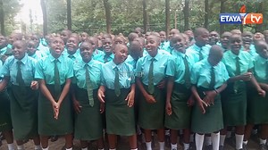 Our lady of Lourdes Nyabururu Girls students and Teachers celebrate the good results scored by the 2025 KCSE Candidates. #etayadigital | Etaya Tv