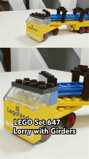 A classic from 1971 - LEGO Set 647 - Lorry with Girders #lego #youtubeshorts #vintagelego #afol