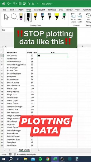 1.8K views · 30 reactions | Plotting Data EXCEL TRICKS/TIPS YOU...