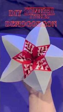 Origami Demogorgon Cootie Catcher #diy #StrangerThings #demogorgon #papercraft 🌸