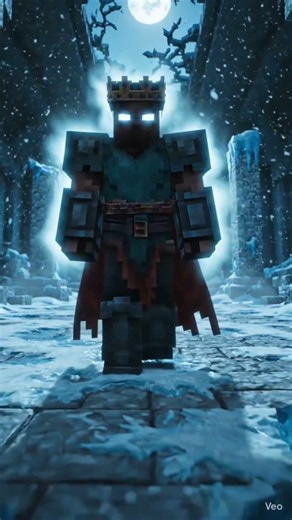 Herobrine Walks Through the Frozen Wasteland ❄🔥