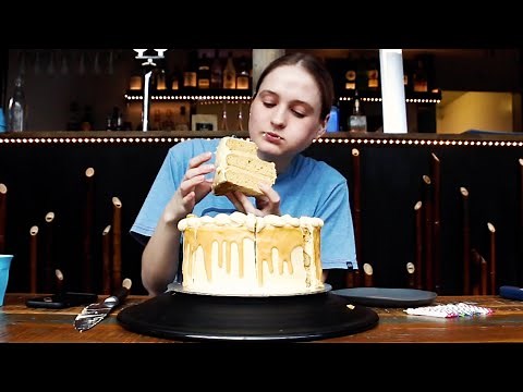 Massive Birthday Cake Challenge ft. Molly Schuyler | GIRLS VS FOOD