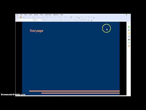 Recording an Open Office Presentation using Screencast O Matic