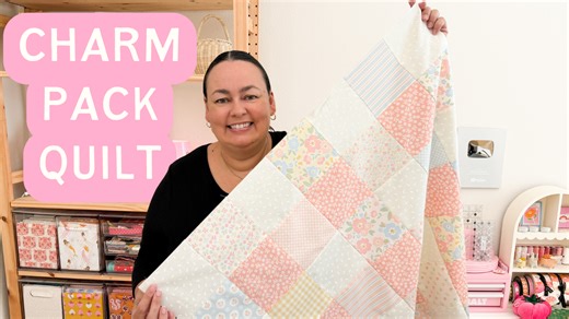 Easy Charm Pack Quilt | Charming Plaid Baby Quilt Tutorial