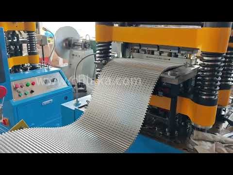 aluminium fin press machine | Sawtooth fin forming machine