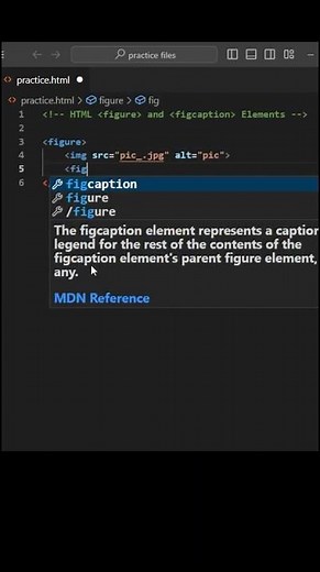 HTML figure and figcaption Element | #html #code #coding #webdevelopment #frontend #programming