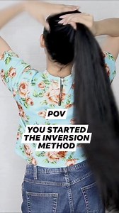 Have You Tried the Inversion Method? #hairtransformation #longhair #hairgrowthhacks #hair #inversionmethod #longhairchallenge #hairgrowth #hairgrowthtips | Beautyklove