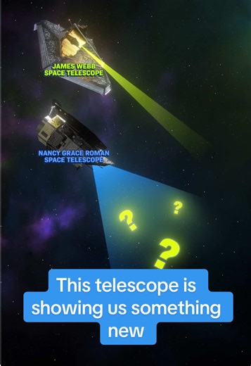 This brand new telescope is working with James Webb but showing us something totally new! It has a wider field of view than Webb thanks to its 18 detectors, but a much smaller mirror, meaning it won’t be as detailed as Webb’s images… That’s why the two will work together, with Webb seeing deeper and further back in time, and Roman seeing MORE of the sky, catching new events and telling Webb where to study more closely! Roman is scheduled to launch in 2027 - to see more about it, subscribe! #NASA