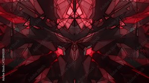 Painted background with crystals. Refraction of light. Looping video