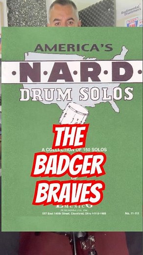 14/150 THE BADGER BRAVES | N.A.R.D. 150 DRUM SOLOS | Rudimental Drumming | APRENDE A TOCAR EL TAMBOR