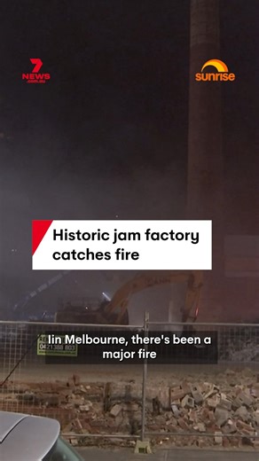 The Old Jam Factory in South Yarra has gone up in flames overnight. Firefighters were quick to get the flames under control, ensuring the blaze didn't spread. #fire #factoryfire #jamfactory #southyarra #melbourne | 7NEWS Australia
