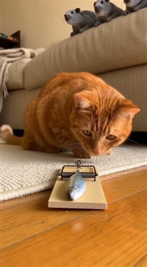 LOL Mice play smart—cat walks right into it? Clever tricks fool the feline #funny #pets #cats