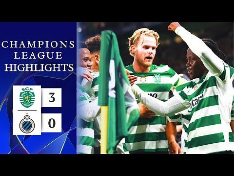 Sporting Lisbon vs Club Brugge | 3-0 | Highlights | Champions League 2025-26 | sporting club brugge