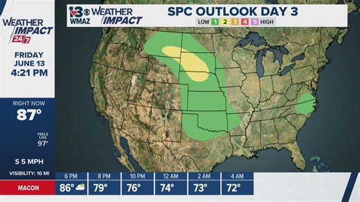 LIVE Weather Impact 24/7: 13WMAZ live doppler radar for Georgia, weather information