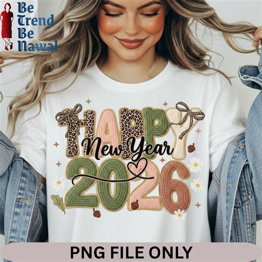 Leopard New Year 2026 Png: Retro Patch Style (digital Download) - Etsy