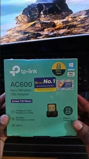 TP Link AC600 Archer T2U Nano USB WiFi Adapter #wifi #5g #internet
