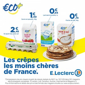 Eco , disponible exclusivement chez E.Leclerc, c'est plus de 600 produits pour dépenser moins et vivre plus. | E.Leclerc