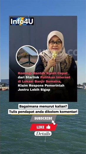 Komdigi Bantah Kalah Cepat dari Starlink Pulihkan Internet di Lokasi Banjir Sumatra