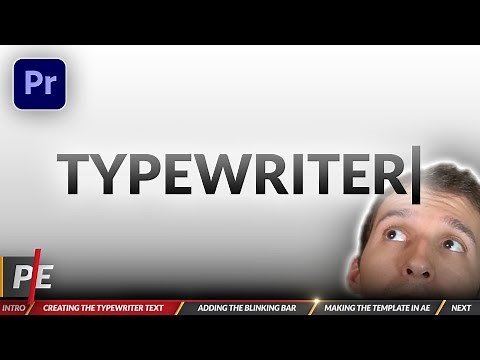 TYPEWRITER TEXT Tutorial & Free Template (Adobe Premiere Pro 2024)