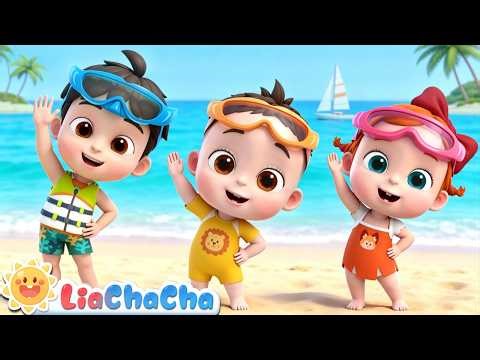 Let's Go to the Beach | Playtime on the Beach ⛅🌴| Toddler Songs & Preschool Learning | LiaChaCha