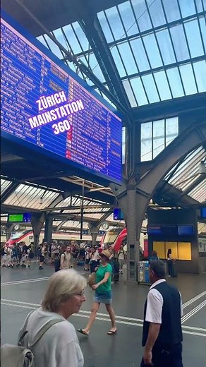 360° Inside Zurich Main Station 🇨🇭 | Elisa’s Planet Explores Switzerland’s Heart