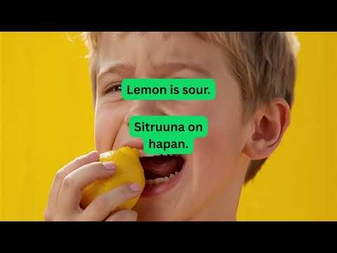 20 Finnish & English Sentences | Fruit Vocabulary | Learn Finnish the Easy Way