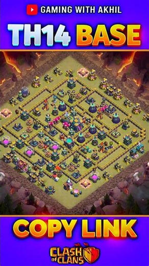 NEW TH14 WAR Base with COPY LINK | Clash of Clans