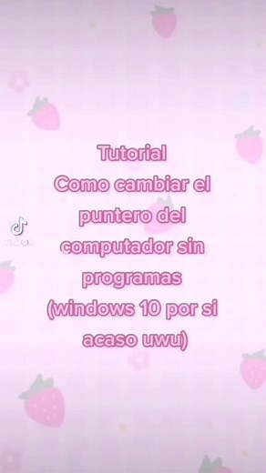 Personaliza el puntero de tu mouse en tu pc sin programas!