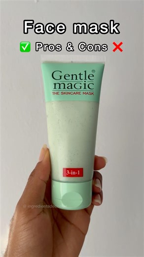 A miracle or a mistake? Let’s decode the chemistry of the Gentle Magic Mask. 🧪#ingredientsdecoded