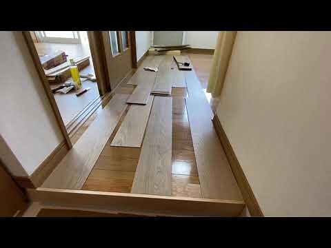 かまち部分にどうやってフロアタイル貼るか？