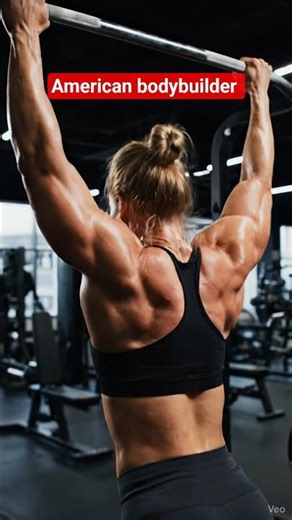 ⚡ White Female Bodybuilder Dominates Ultra-Fast Pull-Ups 💪 #shortvideo #youtubeshorts