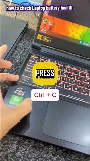 How to check laptop battery health